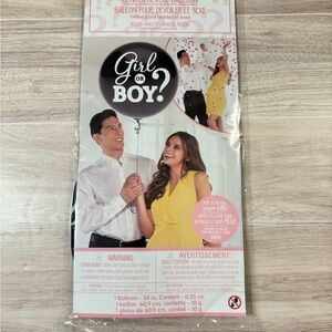 Gender Reveal Balloon with Confetti for Girl